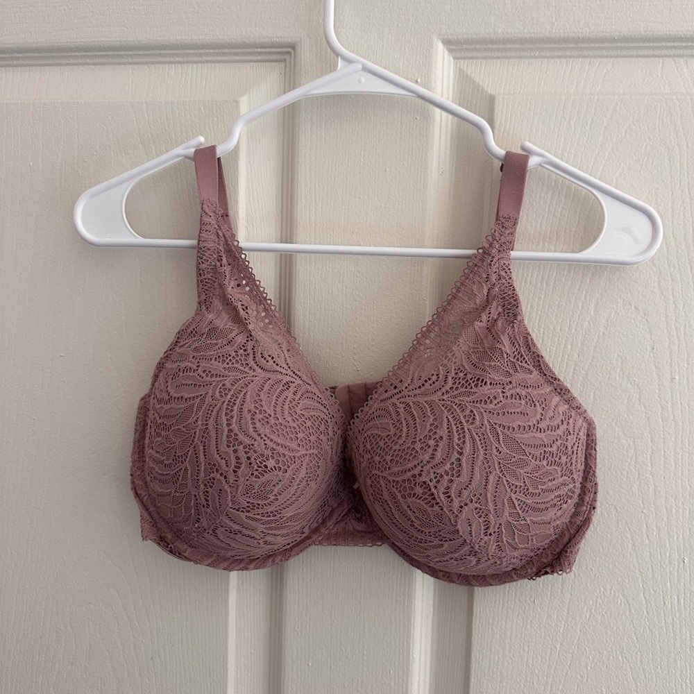 Auden Lace Underwire push-up Bra in Mauve